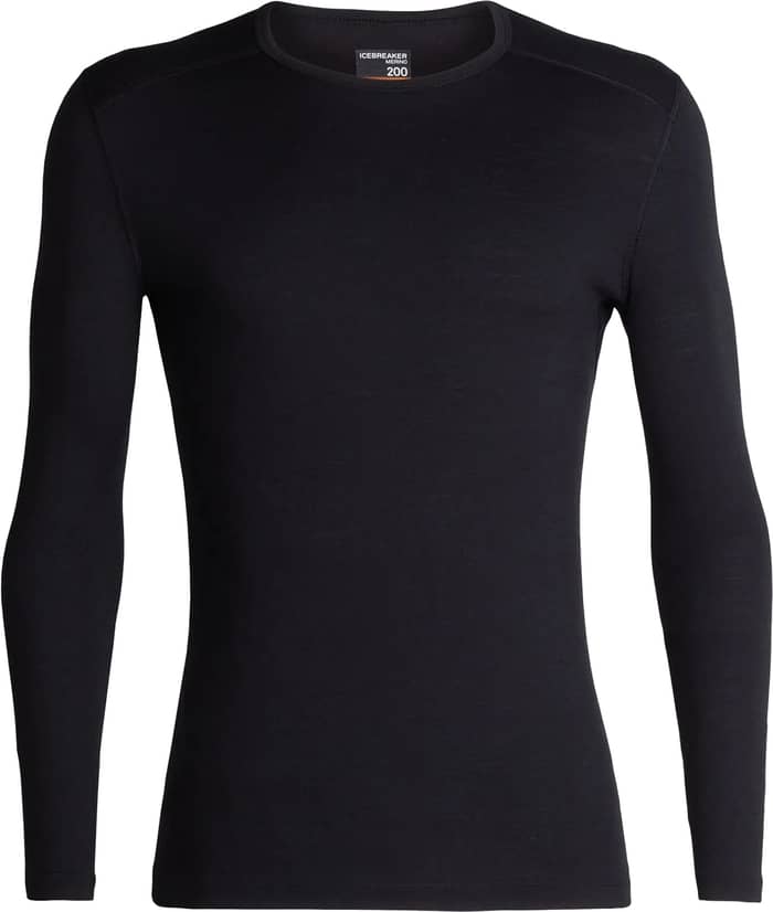 M Merino 200 Oasis LS Crewe Rising Light Black