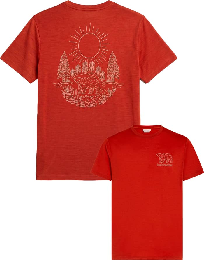 M Merino 150 Tech Lite SS Tee Forest Footsteps Agate
