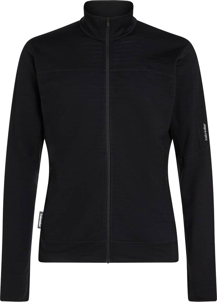 M Merino Blend 300 RealFleece™ Descender LS Zip Black