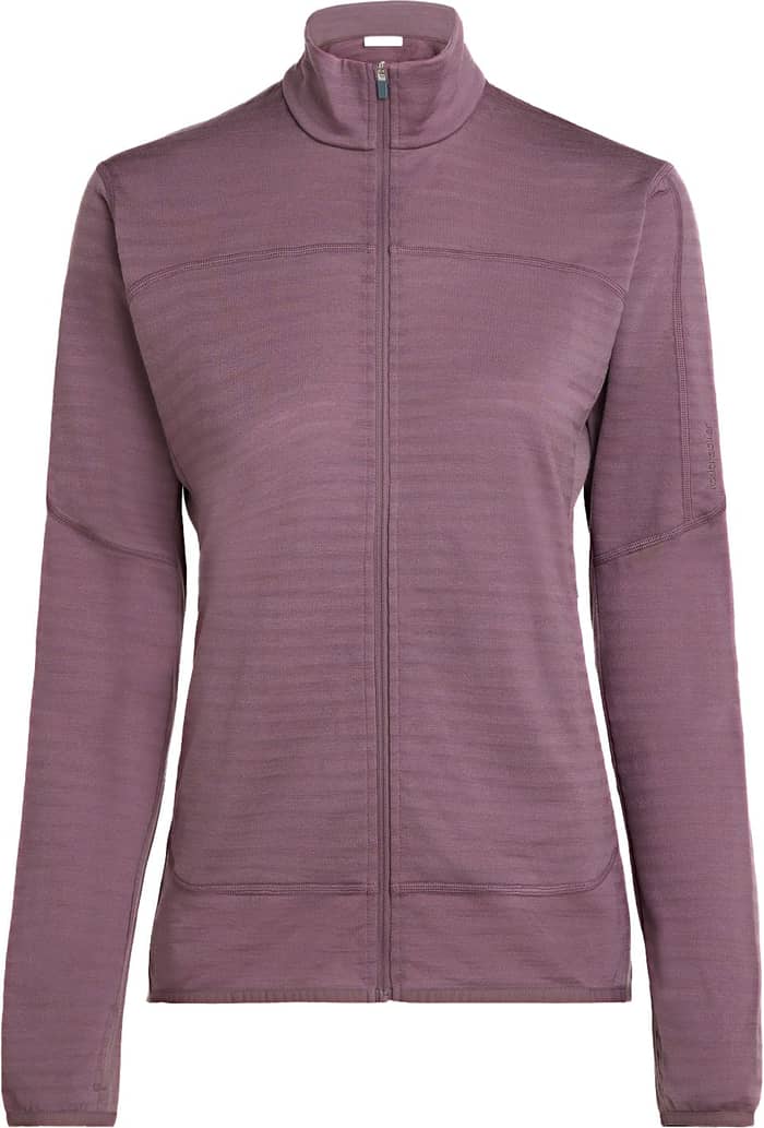 W Merino Blend 300 RealFleece™ Descender LS Zip Grey Plum