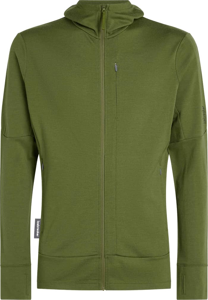 M Merino 260 Quantum LS Zip Hoodie Sphagnum