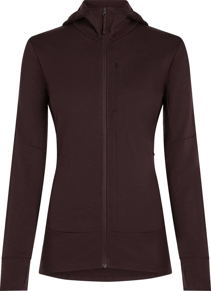 W Merino 260 Quantum LS Zip Hoodie Bittersweet