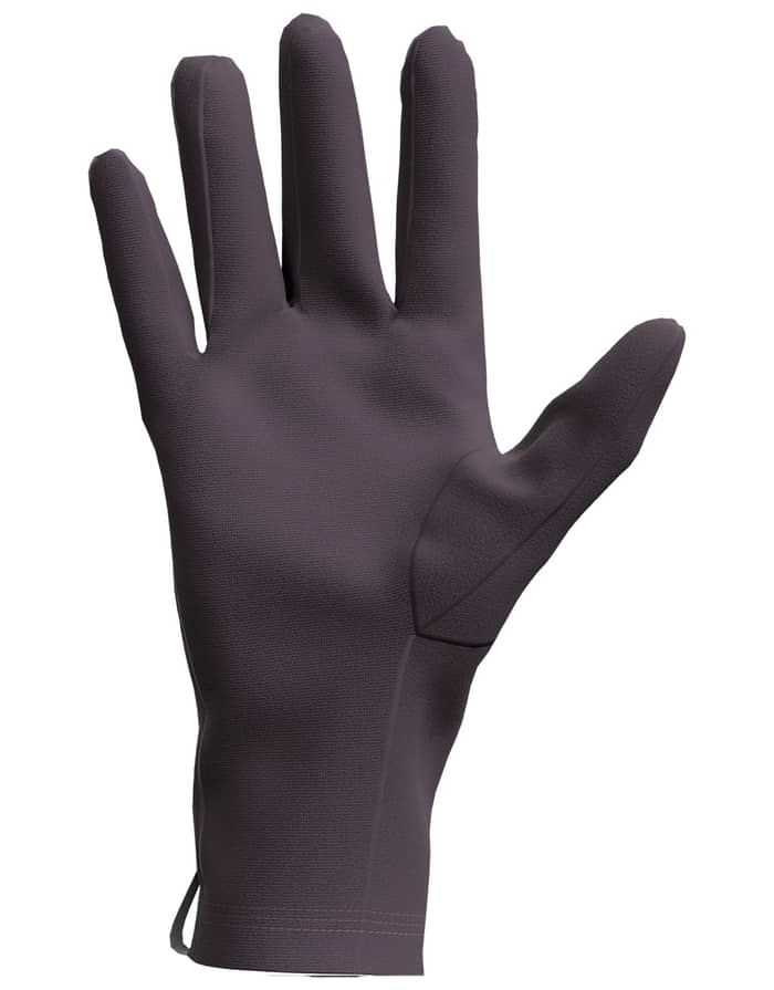 U Merino 200 Oasis Glove Liners Grey Plum