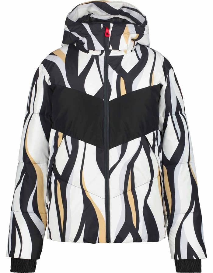 Elsra W Downlook Jacket Black White