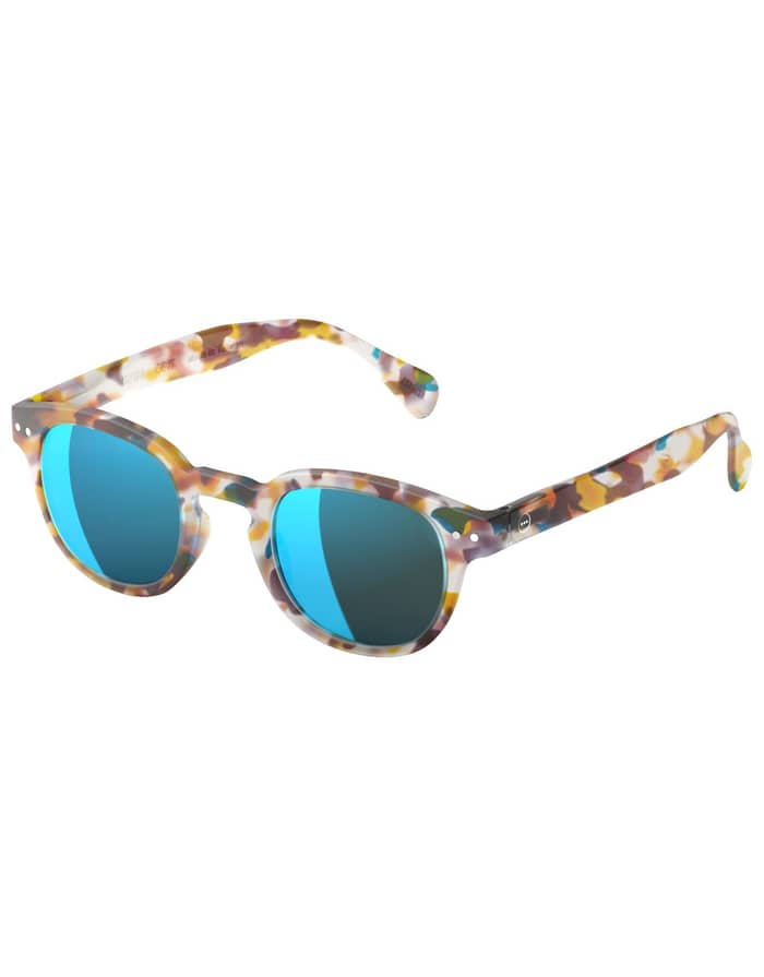 Sun #C Blue Tortoise Mirror