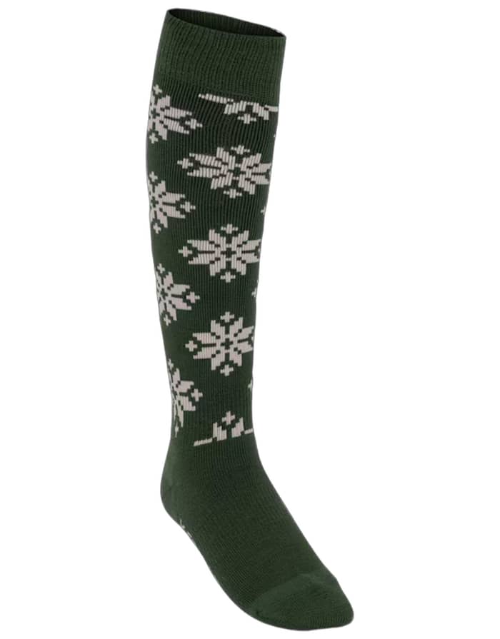 Rose Wool Ski Socks Thyme