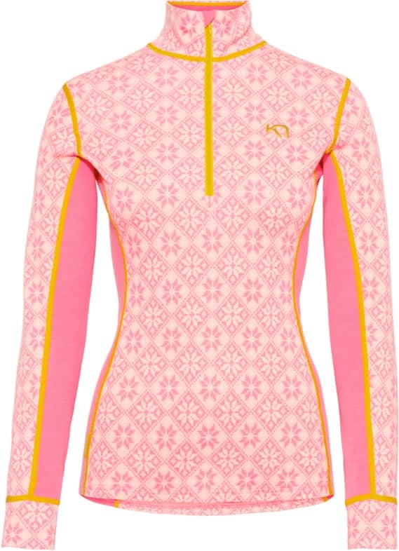Rose Half Zip Baselayer Top Bubblegum