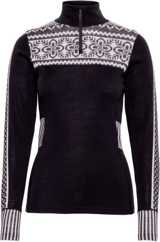 Ines Half Zip Black