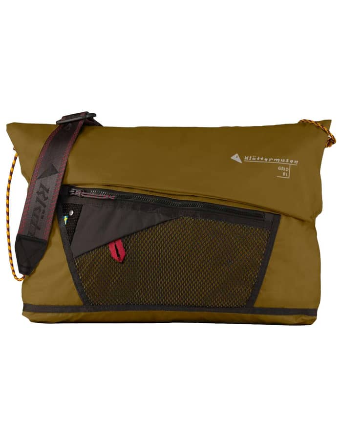 Grid Messenger Bag Olive
