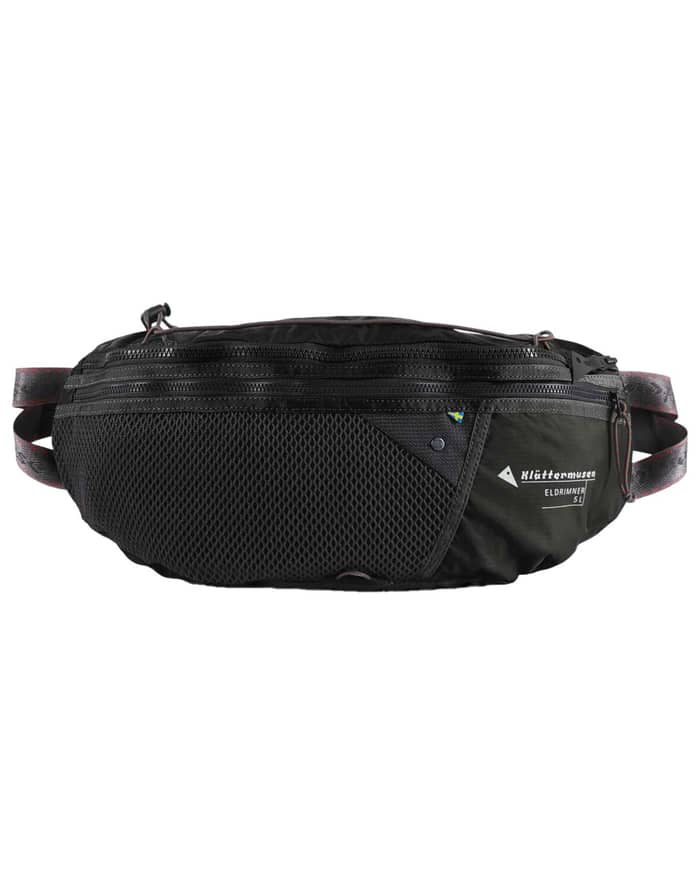 新品 KLATTERMUSEN Eldrimner Lumbarpack 黒 Klattermusen Eldrimner Lumbarpack 5L Raven Riñoneras : Snowleader