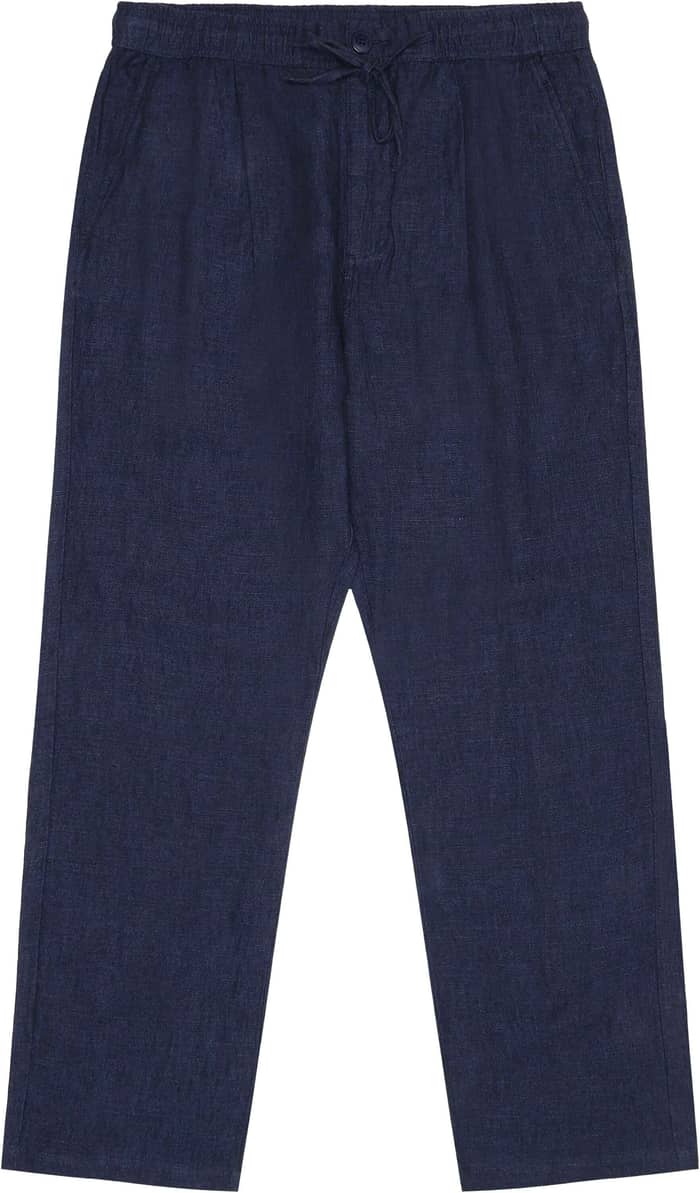 Fig Loose Linen Pants Yarndyed - Total Eclipse