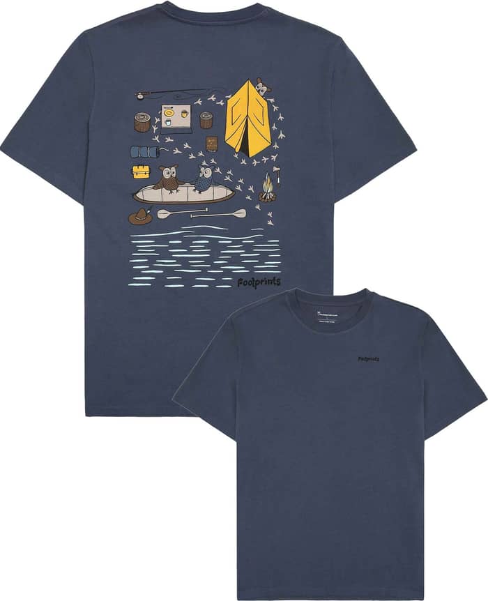 Regular Short Sleeve Heavy Single Jersey Printed Tee Vintage Indigo