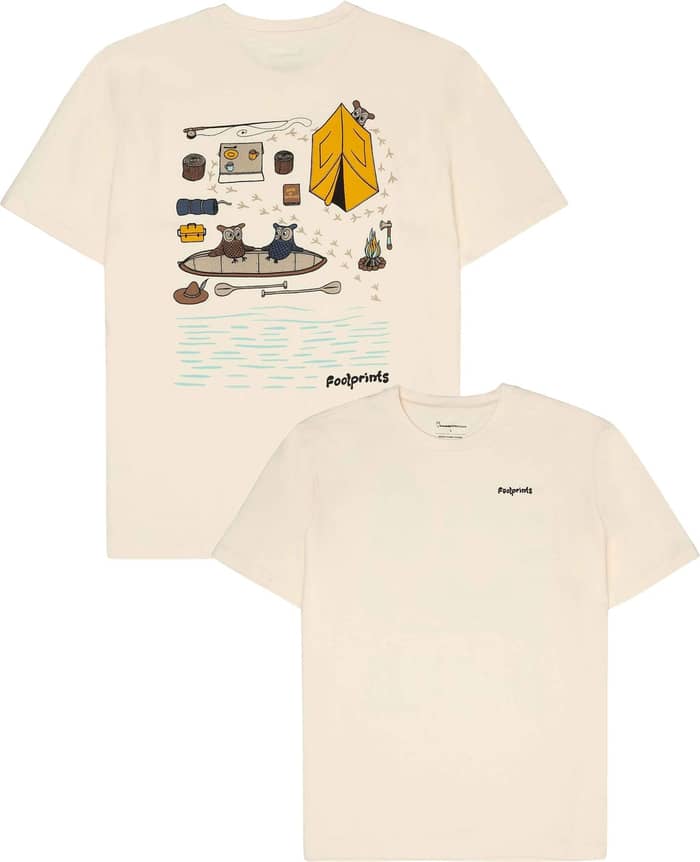 Regular Short Sleeve Heavy Single Jersey Printed Tee Egret