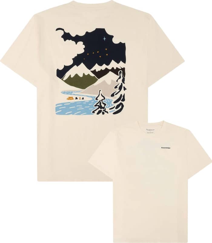 Regenerative Organic Cotton Back Print T-Shirt Egret