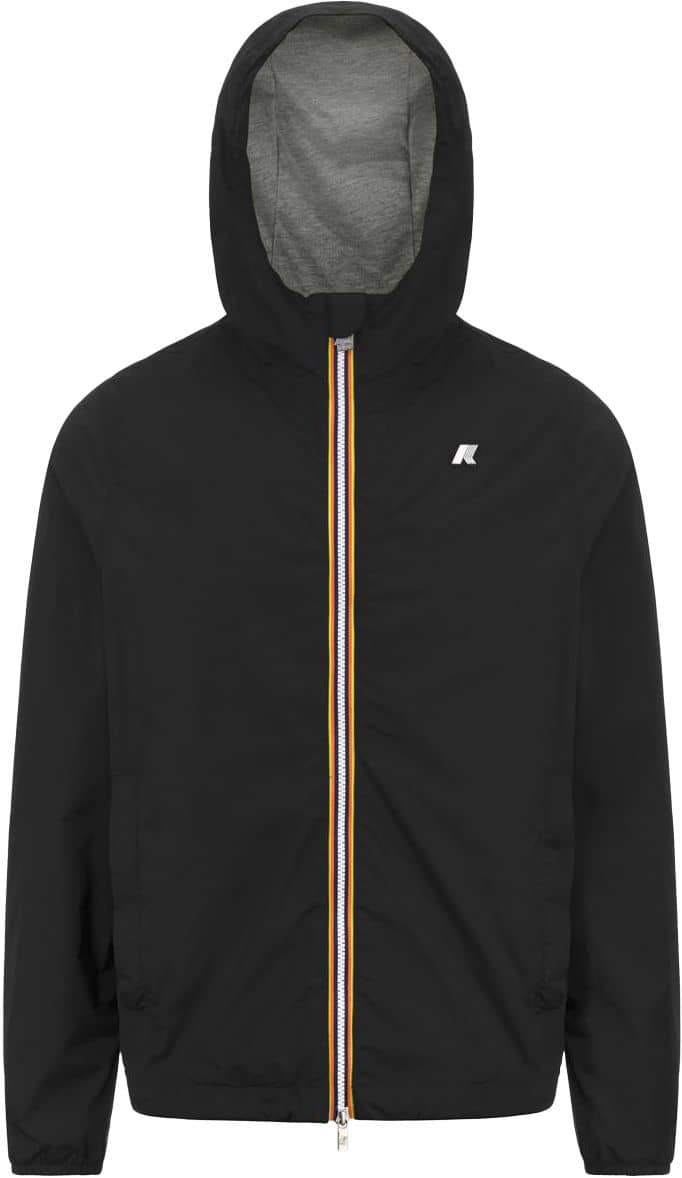 K-Way Jack Stretch Nylon Jersey Black Pure Waterproof Jackets
