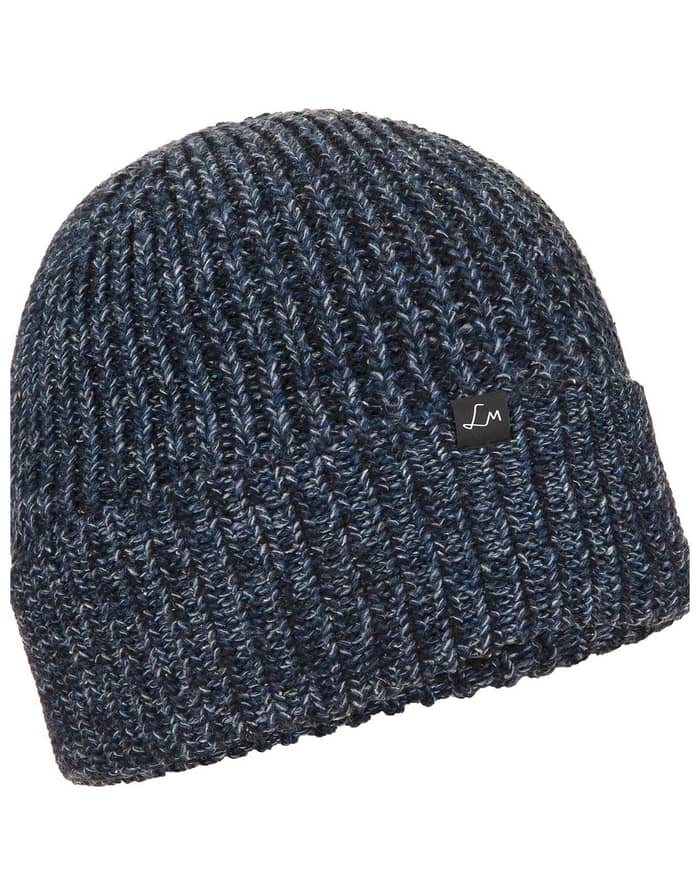 Martha Warm Knit Beanie Antic Blue Melange