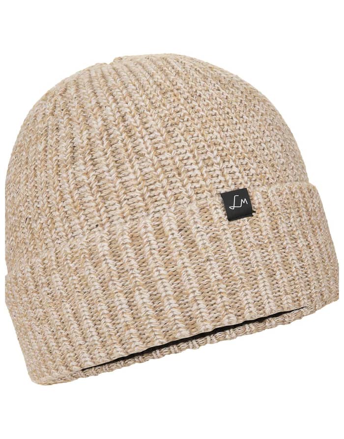 Martha Warm Knit Beanie Desert Taupe Melange