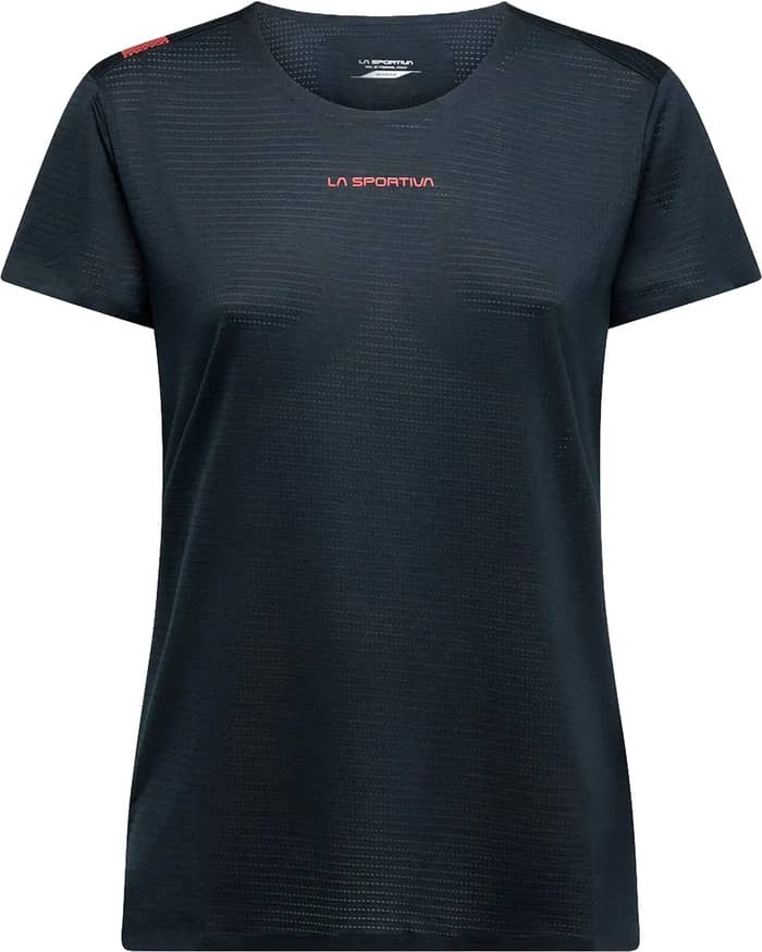Pure T-shirt W Black/Hibiscus