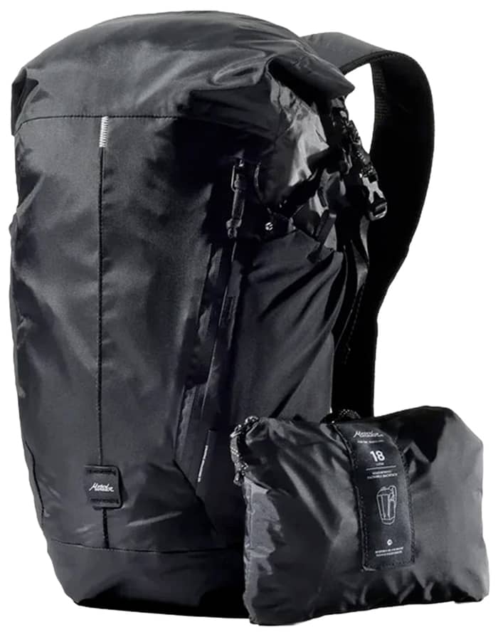 Waterproof Packable Backpack 18L Black
