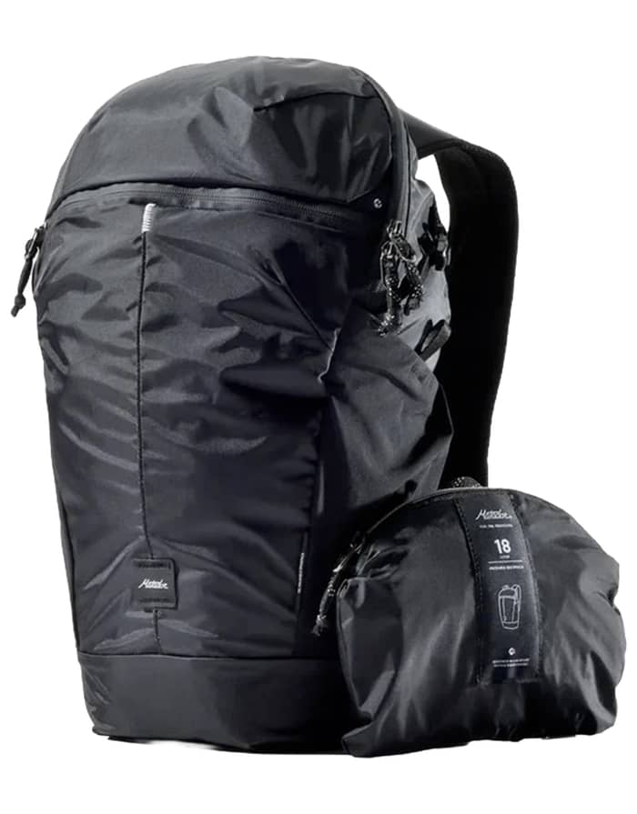 18L Packable Backpack Black
