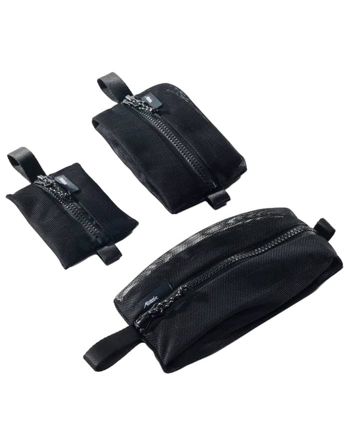 Mesh Organizer Bag Set Black