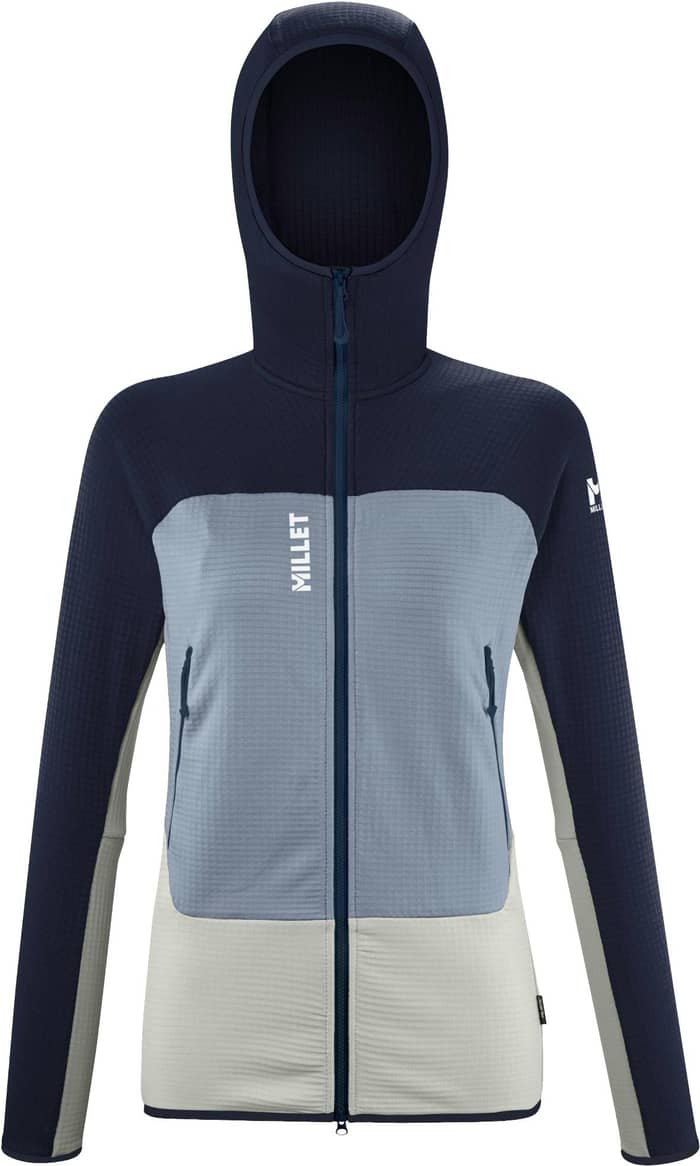 Fusion Grid Hoodie W Foggy Dew Saphir