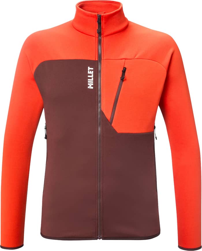 Seneca Fleece Jkt M Truffle Paprika