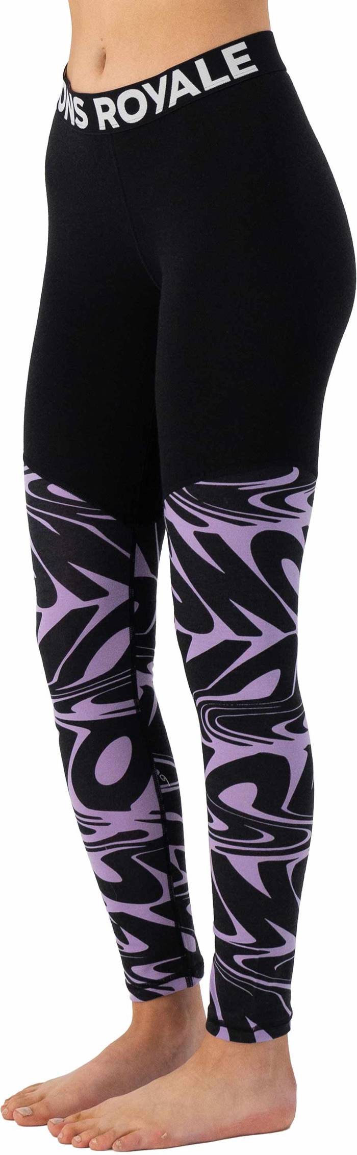 W Cascade Merino Flex 200 Legging Signal Lost Lupin