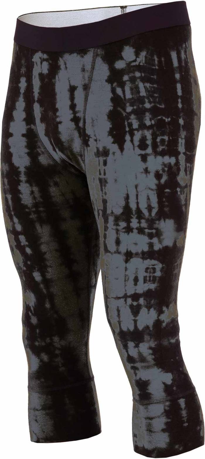 M Cascade Merino Flex 200 3/4 Legging Garment Dyed Grey Tie Dye