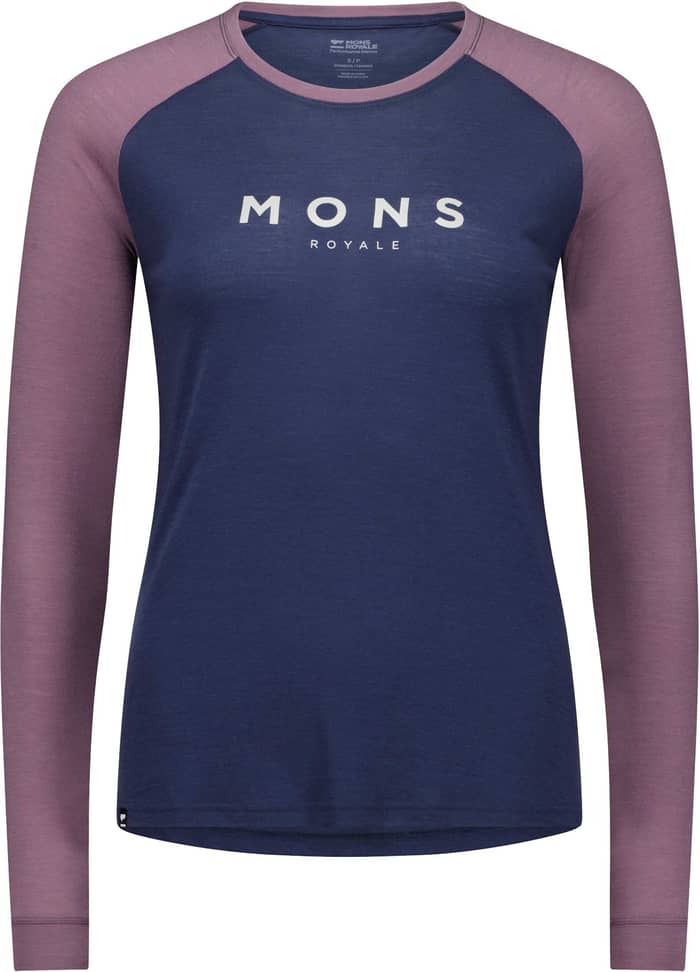 W Icon Merino Raglan Long Sleeve Midnight Mauve