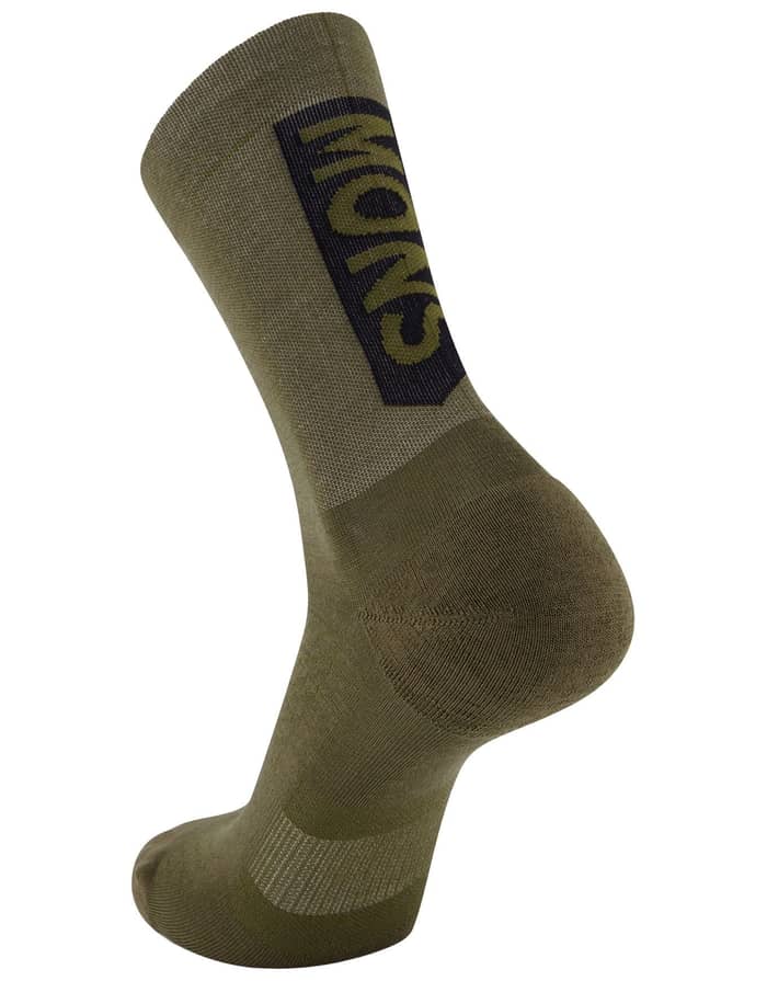 Atlas Merino Crew Sock Dark Olive