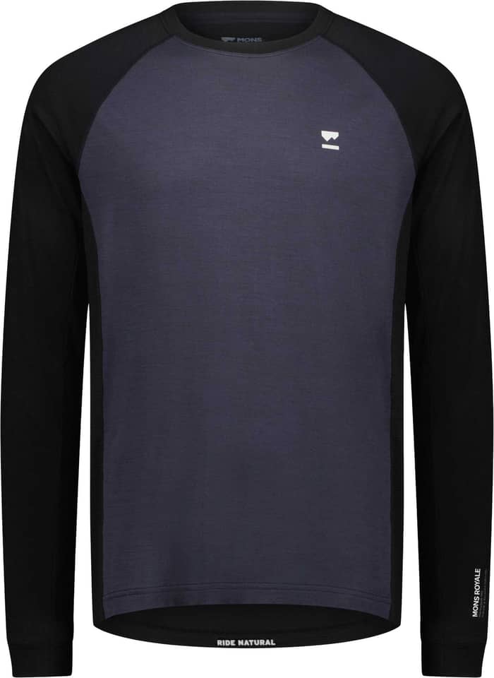 M Tarn Merino Long Sleeve 9 Iron Black