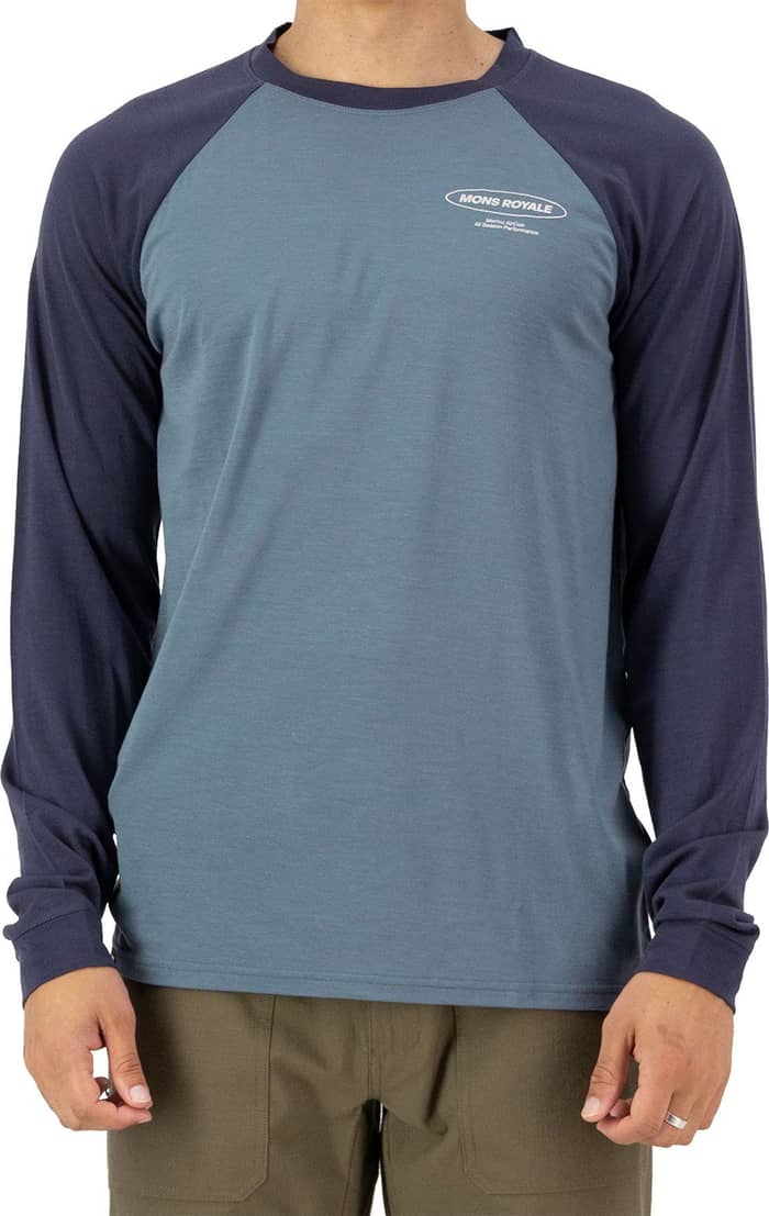 Icon M Merino Raglan Long Sleeve Goblin Blue / Midnight
