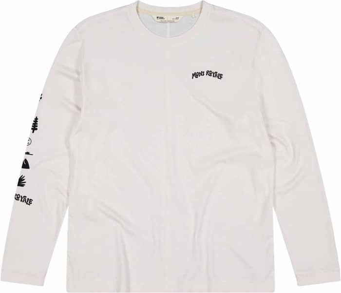 Yonder M Merino Organic Cotton Long Sleeve Vintage White