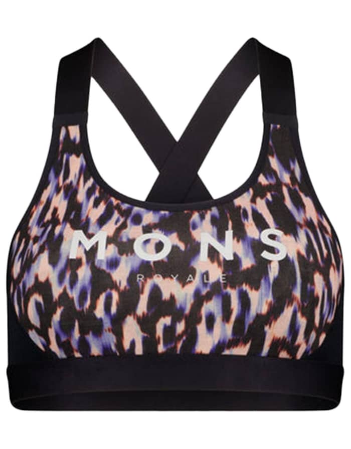 Stella Merino X-Back Bra W Rock Leopard/Black