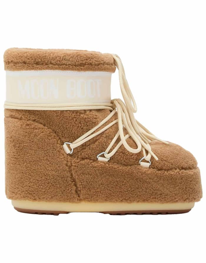 Moon Boot Icon Low Fleece Camel
