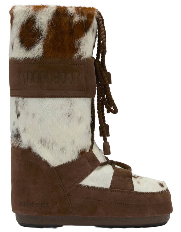 Moon Boot Icon Archive 1985 Cow White Cocoa