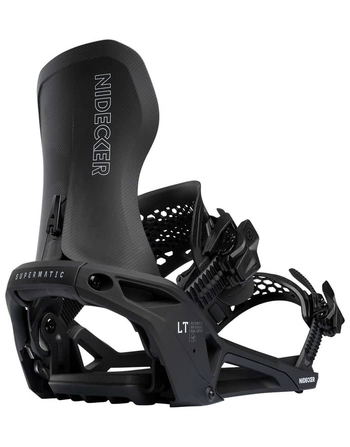 Nidecker Supermatic Lt Black Fixations snowboard rapide : Snowleader