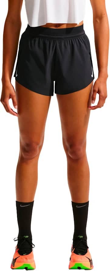 W Nike Aeroswift Dri-Fit ADV 3In Short Black White