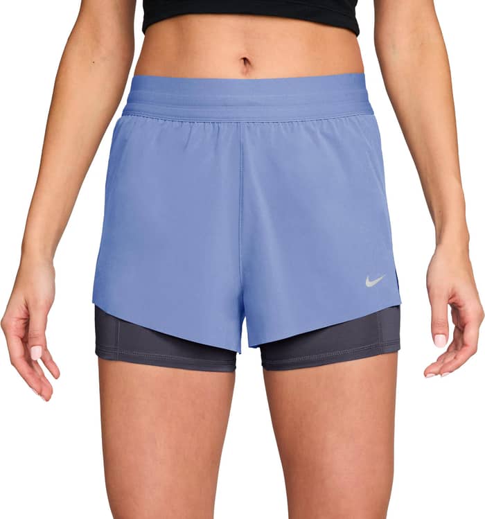 W Nike Swift 2in1 Short Aluminum Royal Tint Reflective Silver
