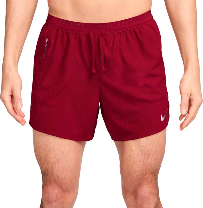 M Nike Stride 5In Short Tough Red Reflective Silver