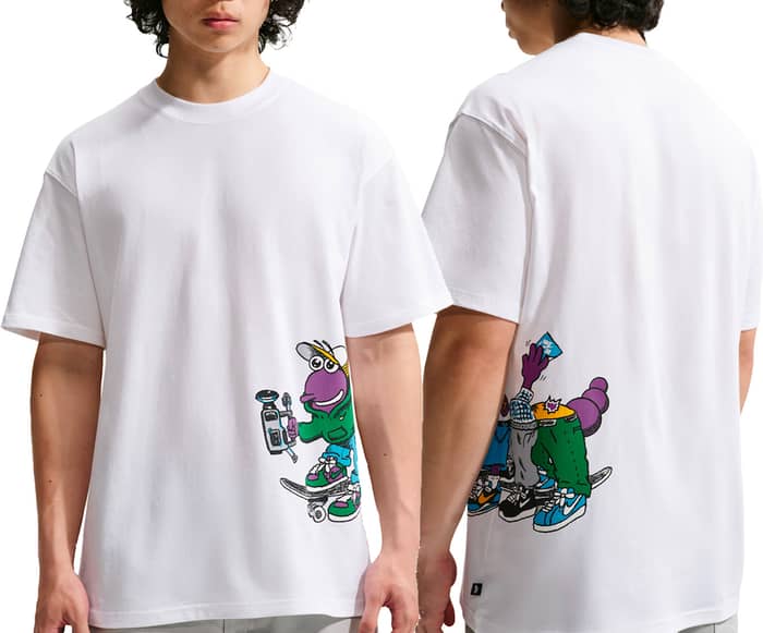 U Nike SB Tee LSE Sk8Pillar White