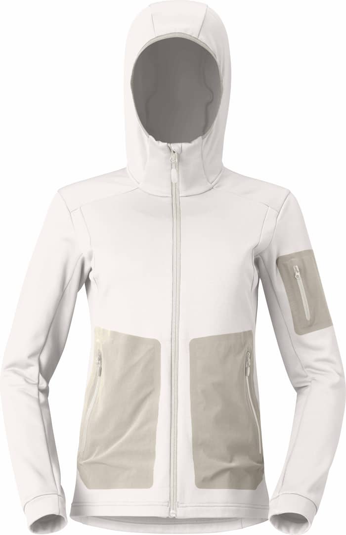 Falketind Warm2 Stretch Hood W'S Snowdrop