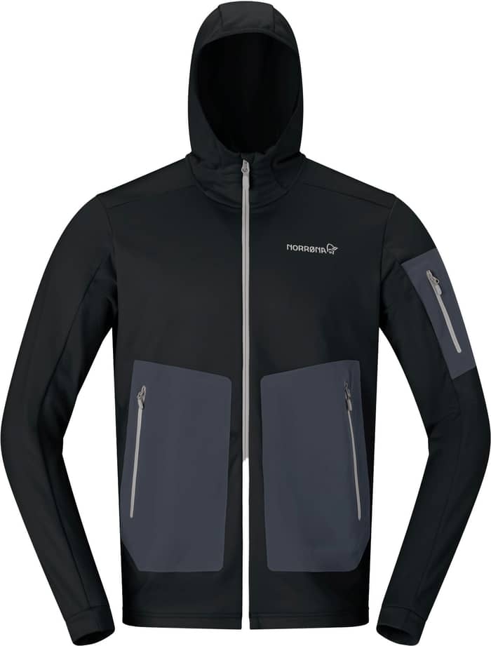 Falketind Warm2 Stretch Hood M Caviar Black