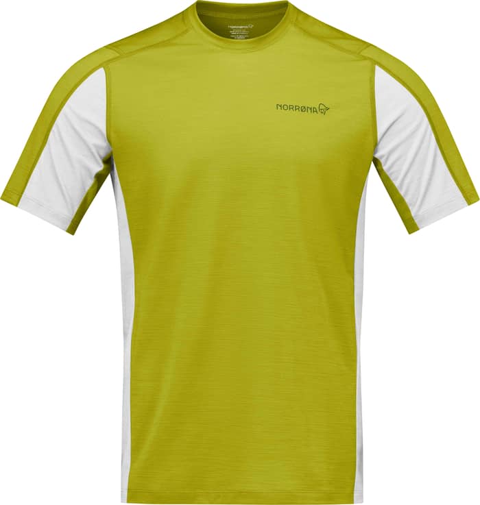 Falketind Equaliserull T-Shirt M Golden Lime Whisper White