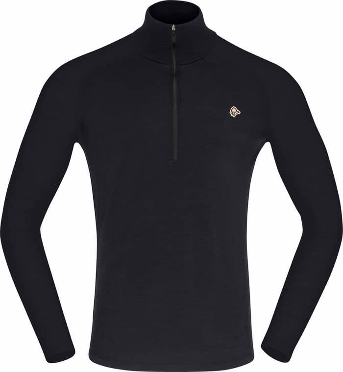 Femund Pureull Zip Neck M Caviar Black