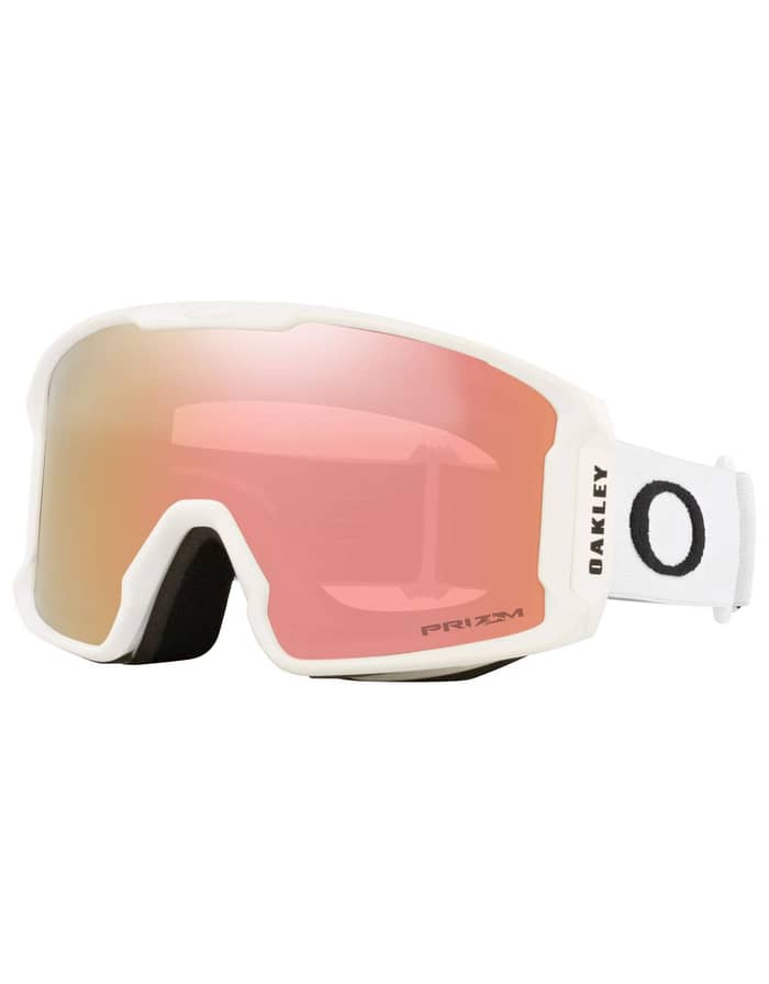 oakley prizm LINE MINER ローズ×ホワイト M Oakley Line Miner M Matte White Prizm Rose Gold Ski goggles