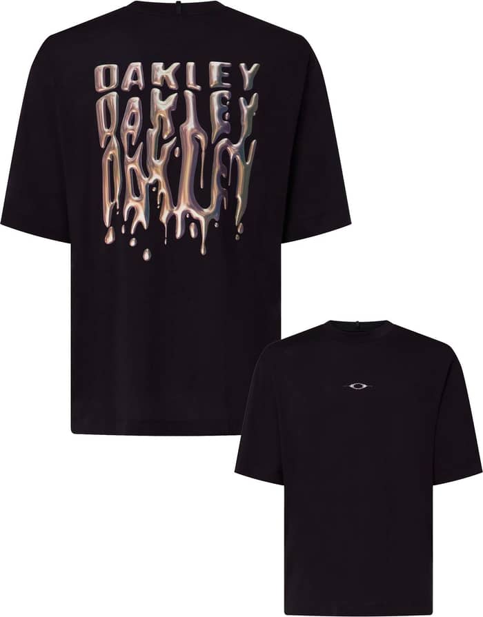Stacked Metal Tee Blackout