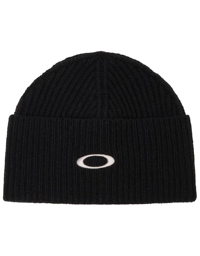 Ellipse Ribbed Beanie Blackout
