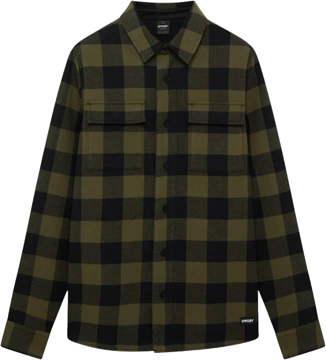 Bear Cozy Flannel Deep Oli Pit Black Check